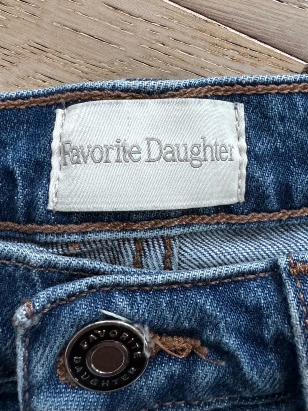 Favorite Daughter THE VALENTINA SUPER HIGH RISE STRAIGHT in Essex size 26 - Picture 7 of 13